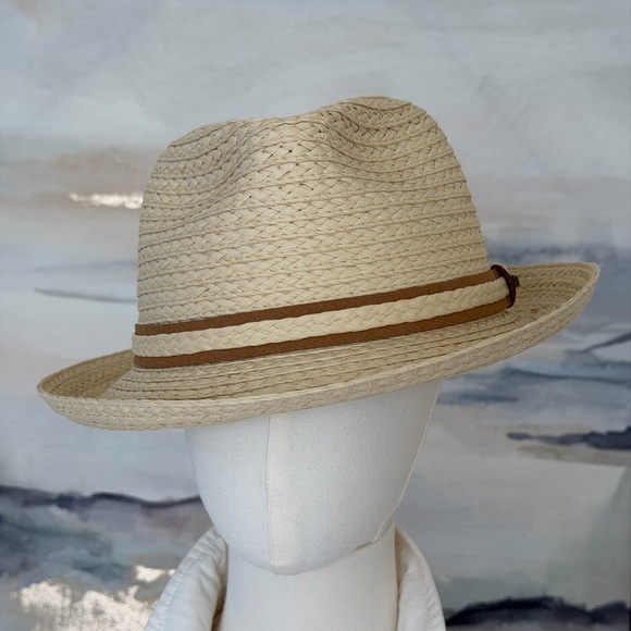 Biltmore 1917 Heritage Straw Fedora Size Large/Unisex Classic Style Summer - Picture 5 of 16